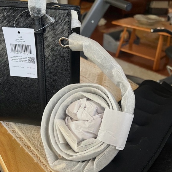 NWT Kate Spade KK037 Kenzie Small Tote Crossbody In Black - Picture 6 of 7